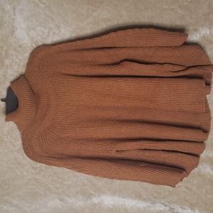 Copper brown sweater wide sleeves sz